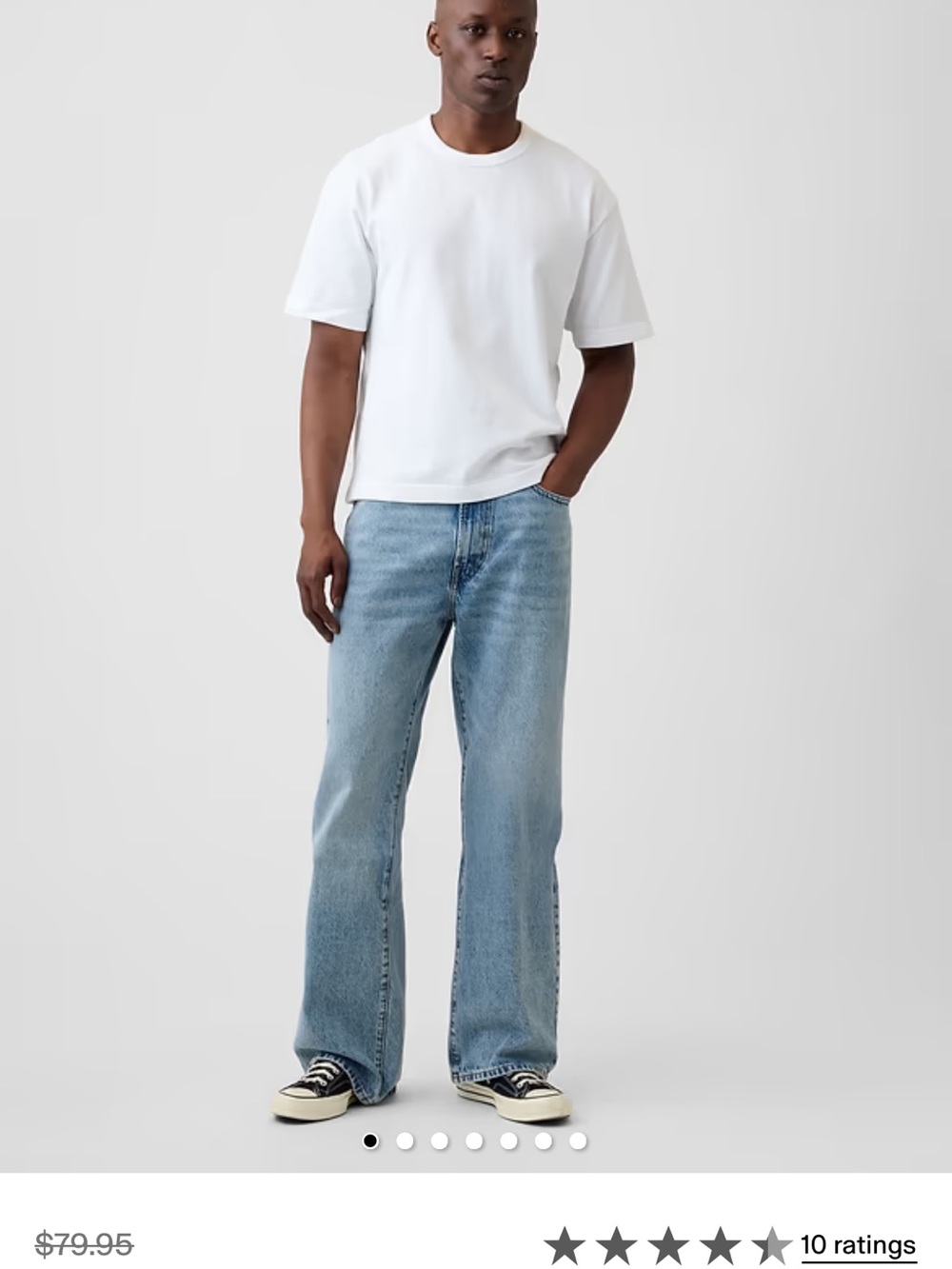 GAP Men’s Light Wash Bootcut Jeans